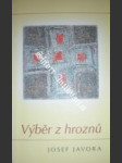 Výběr z hroznů - javora josef - náhled