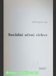 Sociální učení církve - bahounek tomáš jiří - náhled