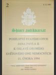 Poselství svatého otce jana pavla ii. k oslavě druhého světového dne nemocných 11. února 1994 - jan pavel ii. - náhled