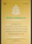 Poselství u příležitosti lxxxix. mezinárodního dne uprchlíků 2003 - jan pavel ii. - náhled