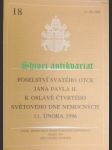 Poselství svatého otce jana pavla ii. k oslavě čtvrtého světového dne nemocných 11. února 1996 - jan pavel ii. - náhled