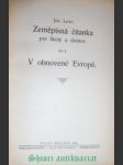 Zeměpisná čítanka pro školy a domov - díl ii. - v obnovené evropě - ledr josef - náhled