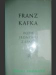 Popis jednoho zápasu - kafka franz - náhled