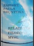 Relativita - filozofie - mysl - brunton paul - náhled