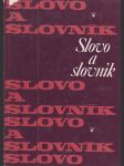 Slovo a slovník - náhled