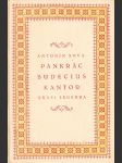 Pankrác Budecius, kantor: Quasi legenda - náhled