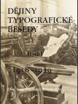 Dějiny typografické besedy: II. díl 1918-1939 - náhled