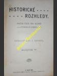 HISTORICKÉ ROZHLEDY - Poučné čtení pro mládež českoslovanskou - Ročník V. - Kolektiv - náhled