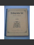 Ordinariátní list na rok 1888 - náhled