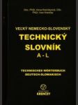 Veľký nemecko - slovenský technický slovník A - L / M - Z - náhled