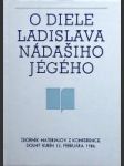 O diele Ladislava Nádašiho Jégého - náhled