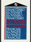 Francúzsko - slovenský, slovensko - francúzsky slovník - náhled