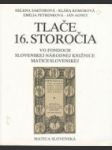 Tlače 16. storočia - náhled