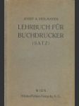 Lehrbuch für buchdrucker SATZ - náhled