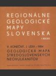 Geologická  mapa Stredoslovenských neovulkanitov - náhled