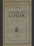 Beiträge zur Logik - náhled