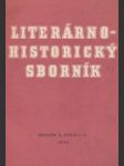 Literárnohistorický sborník, ročník X., číslo 1 - 2 - náhled