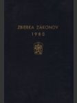 Zbierka zákonov Československá socialistická republika; Ročník 1980 - náhled